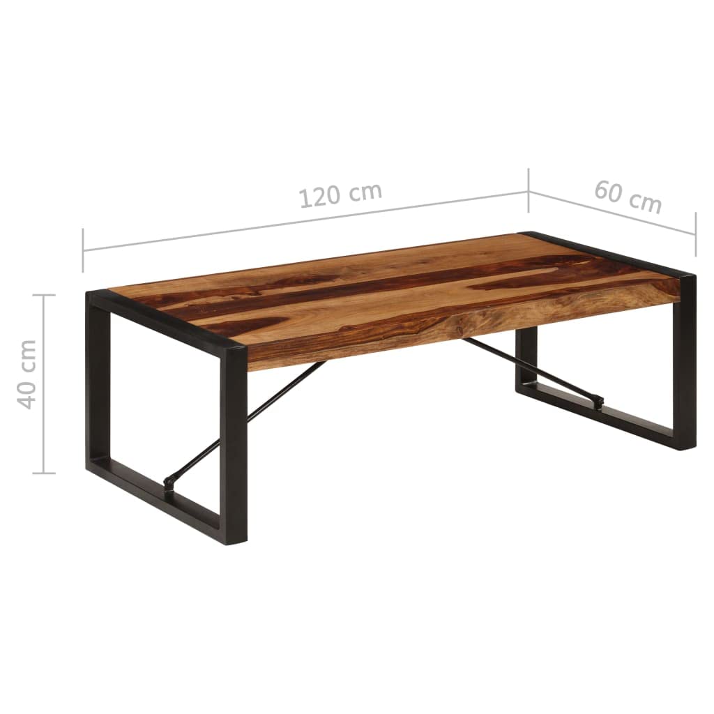 Solid Sheesham Wood Coffee Table D569