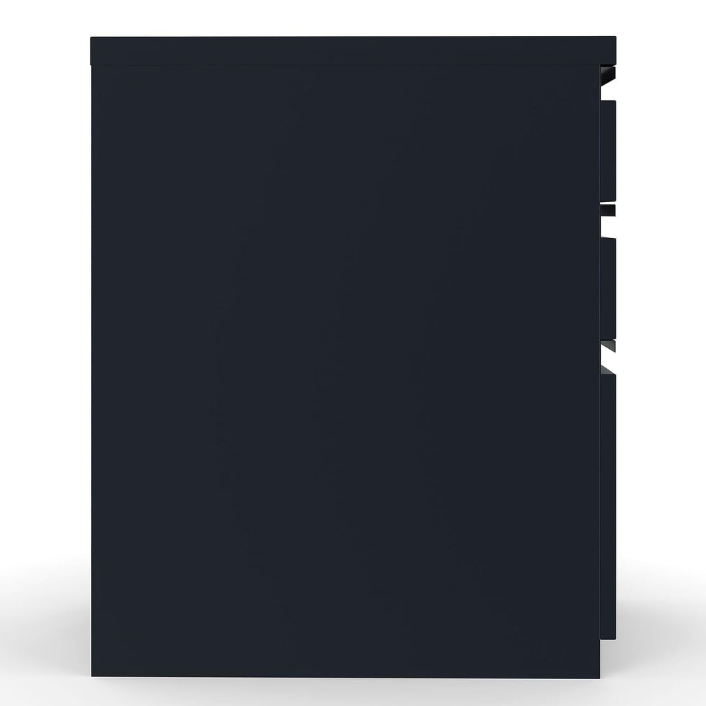 Black 3 Drawer Letter Size Lockable File Cabinet X163