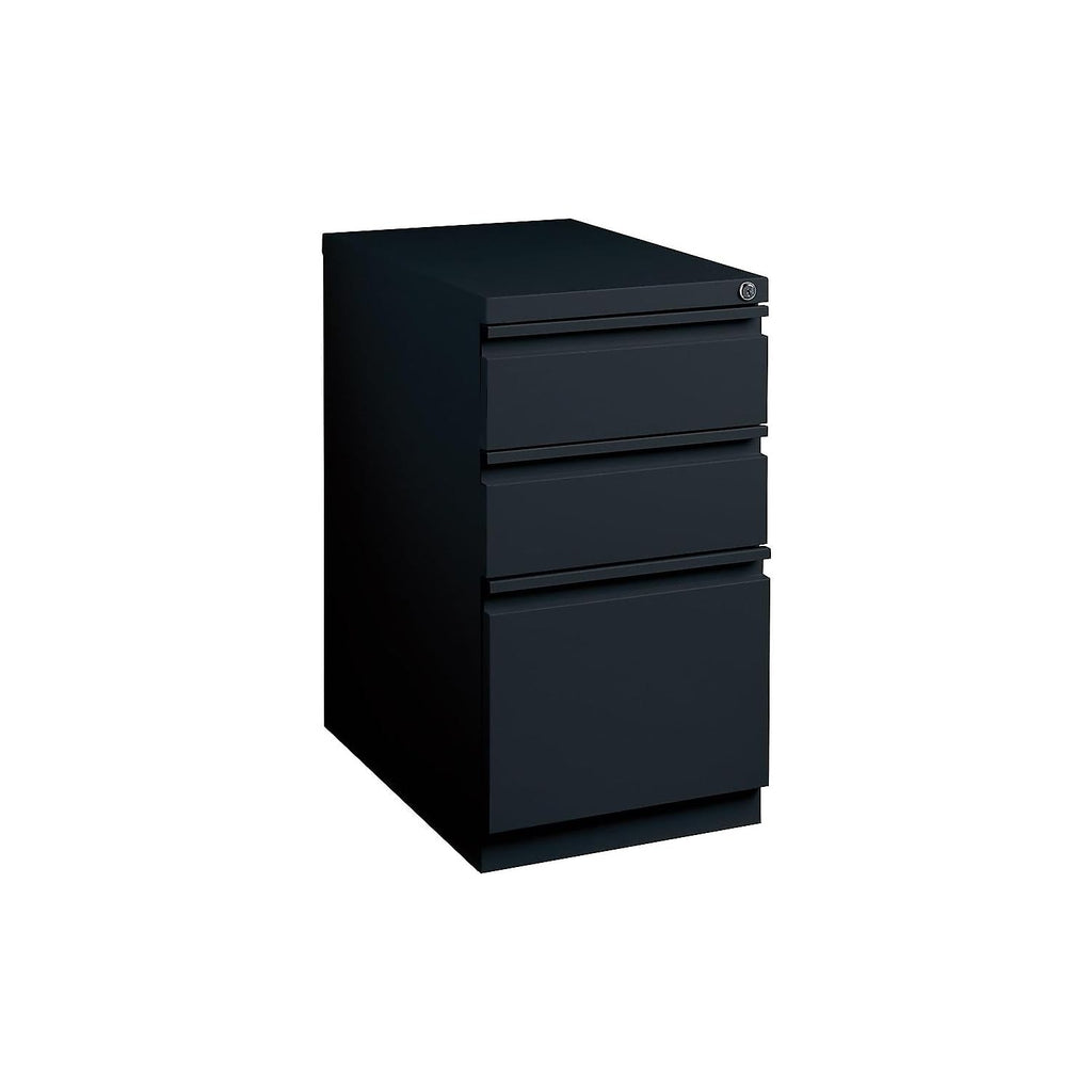 Black 3 Drawer Letter Size Lockable File Cabinet X163