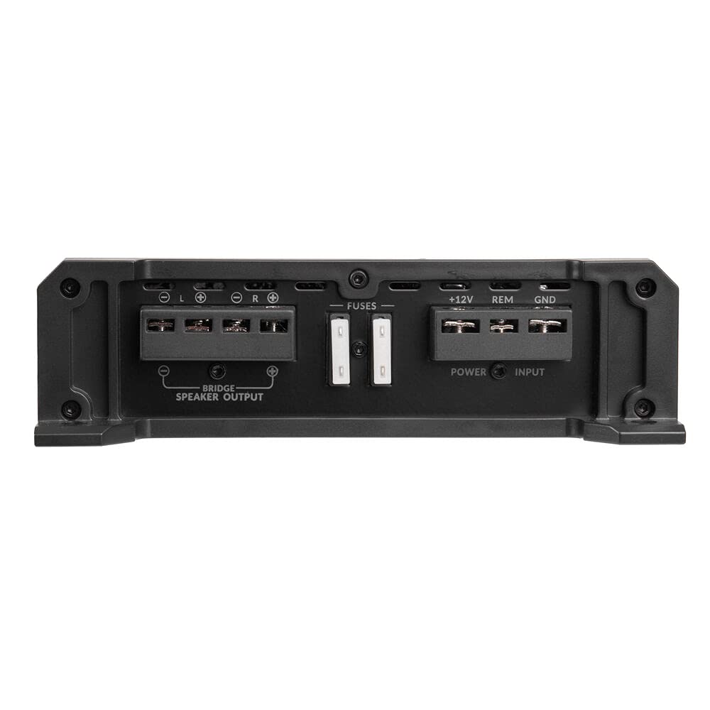 500W Peak 2-Ohm Stable 2-Channel Car Audio Amplifier with Remote Subwoofer Level Control Q291