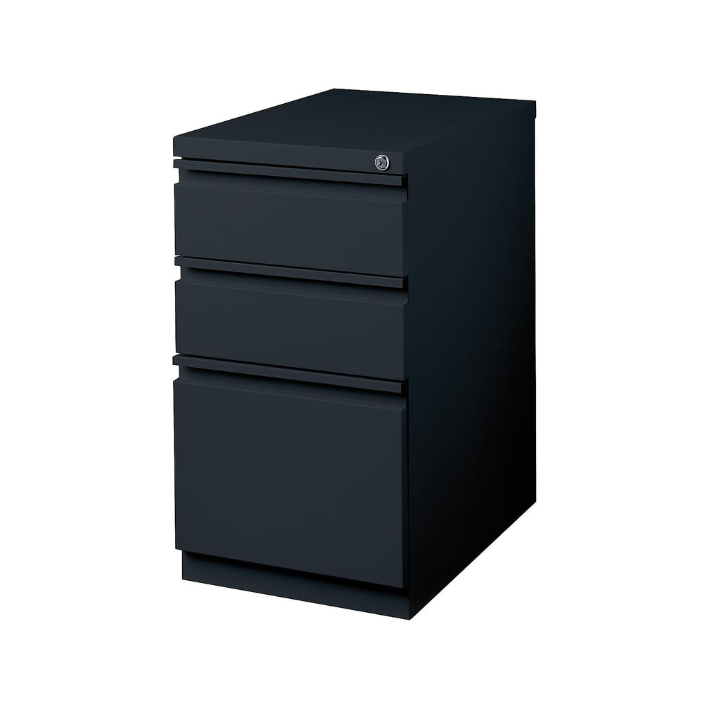 Black 3 Drawer Letter Size Lockable File Cabinet X163