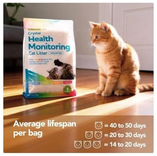 Unscented Color-Changing 8 Lb Cat Litter L440652