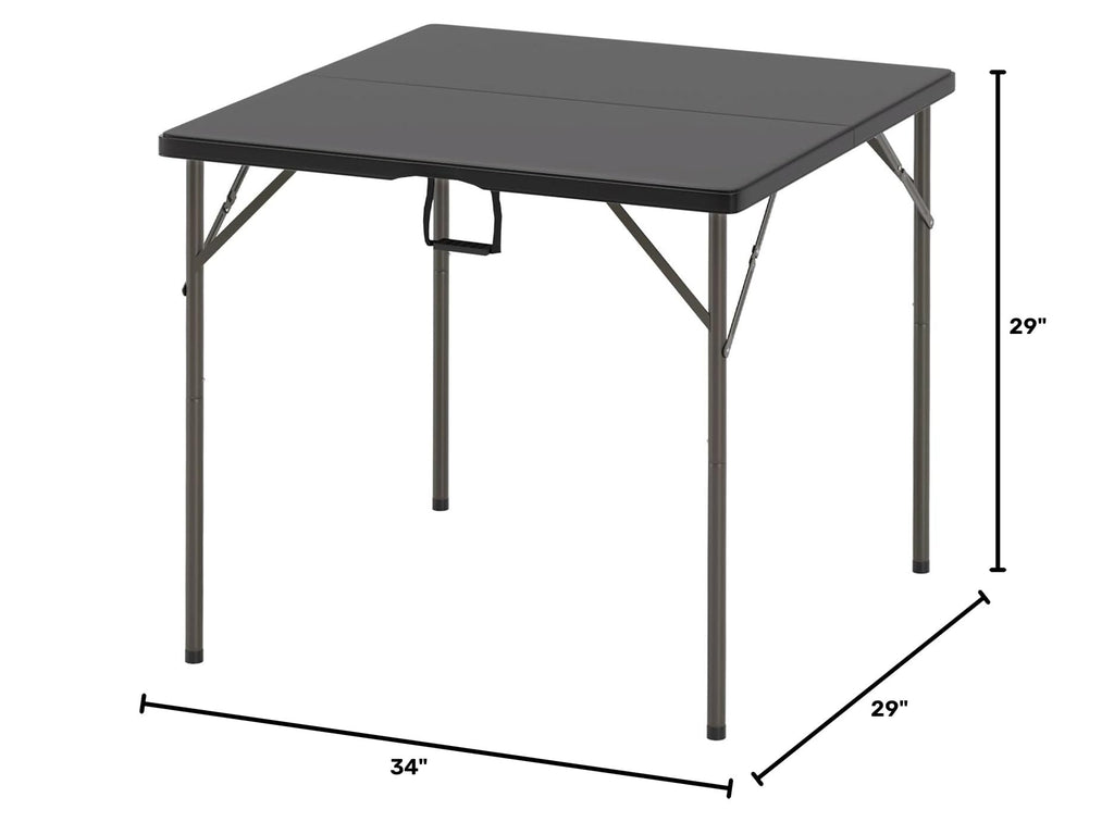 34 Inch Black Folding Card Table S9700