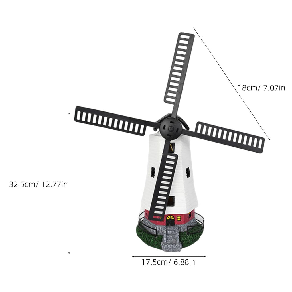 Solar Powered LED Lighthouse Garden Statue T7843
