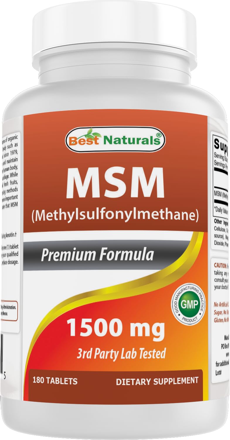 MSM 1500 mg 180 Tablets H795219