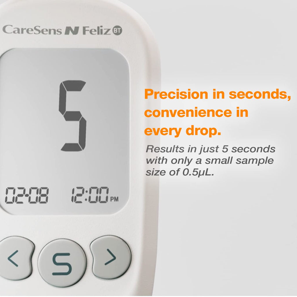Blood Glucose Monitoring Kit with 100 Test Strips and 100 Lancets I351