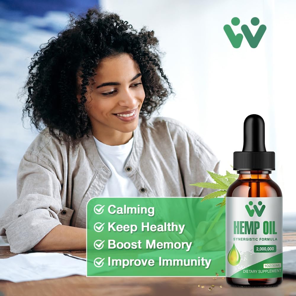 Hemp Oil Drops 3 Pack Vegan Non-GMO Z2329