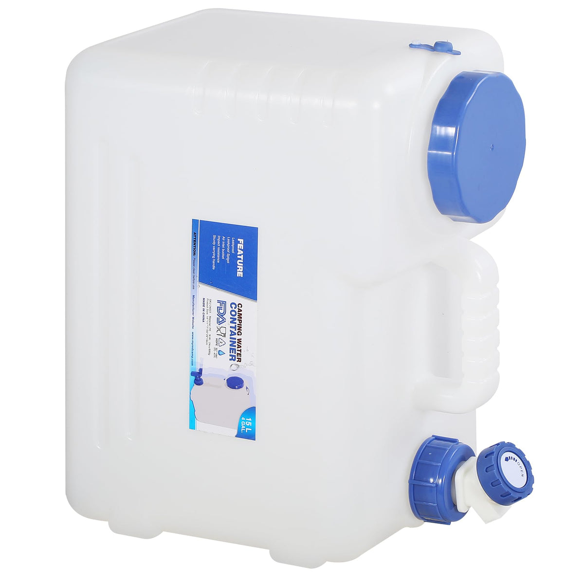 4 Gallon Portable Water Container with Spigot Q89095