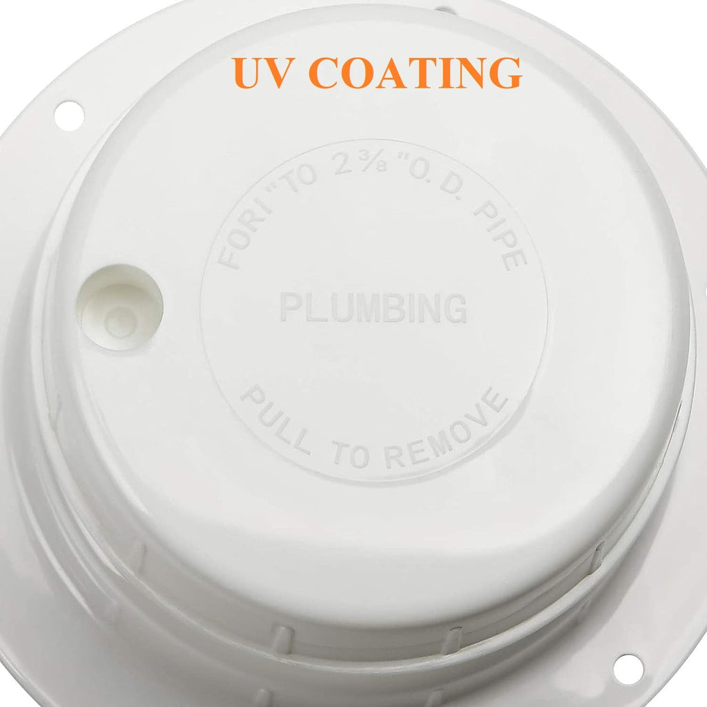 White Plastic RV Roof Vent Cover Replacement Kit 3-Pack C585