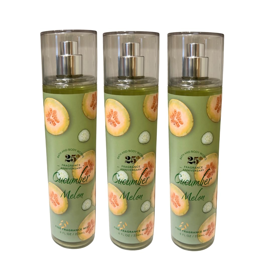 Cucumber Melon Fine Fragrance Mist 8oz Pack of 3 U454
