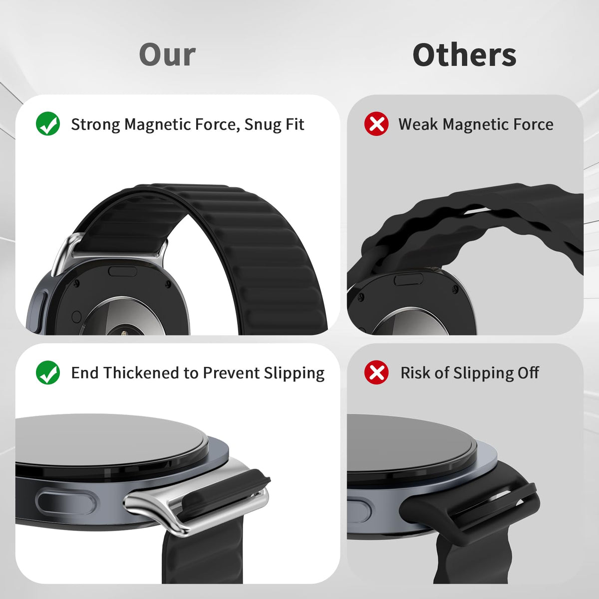 Magnetic Silicone Sport Band 40mm 44mm 46mm B900734