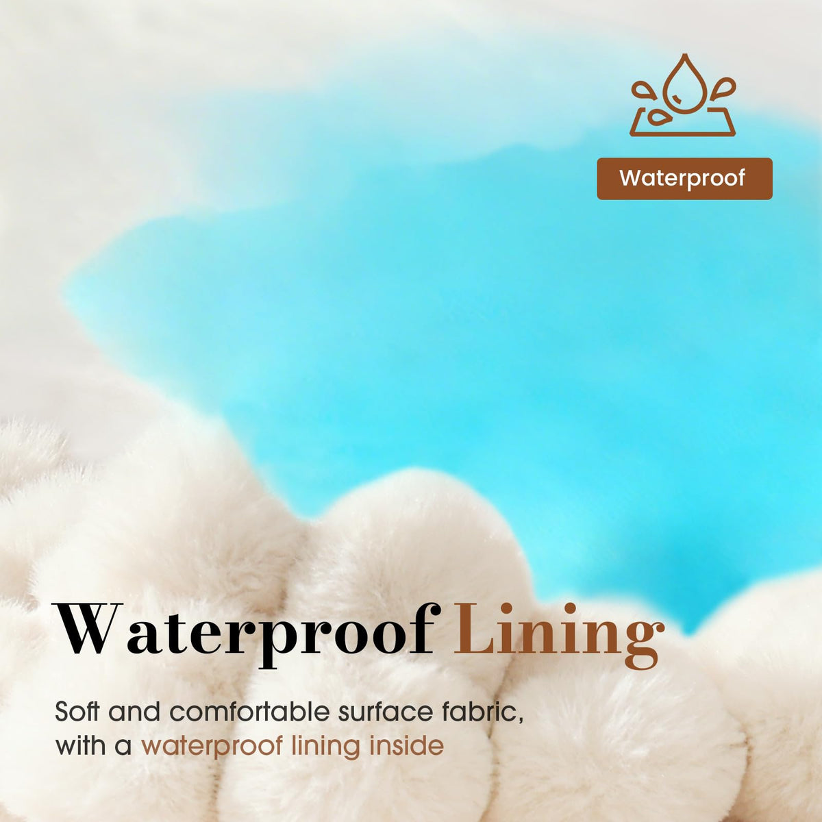 Orthopedic Foam Dog Bed with Waterproof Lining X623