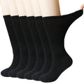 Bamboo Viscose Non-Binding Moisture Wicking Crew Socks With Seamless Toe V948