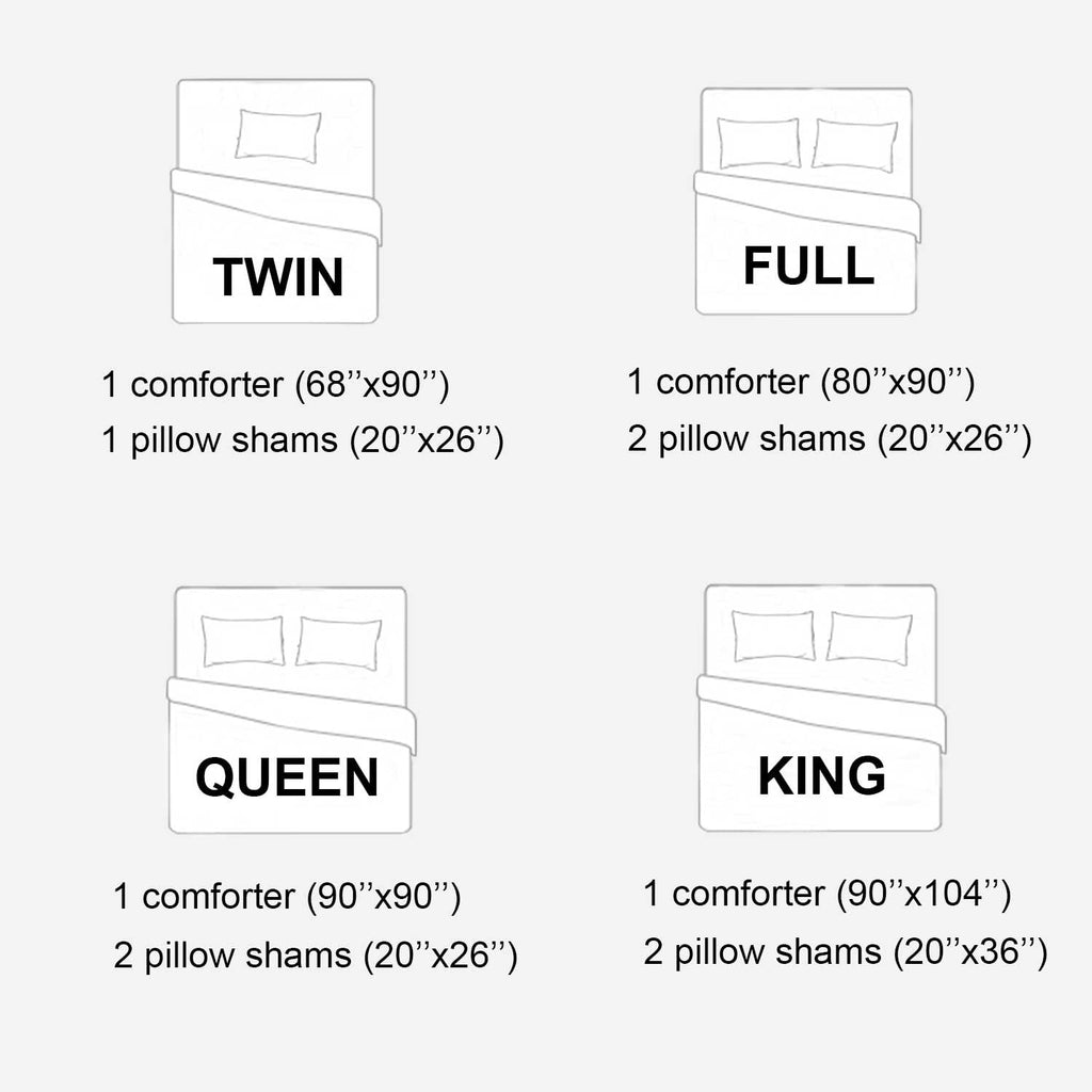 King Size 3 Piece Comforter Set N717649