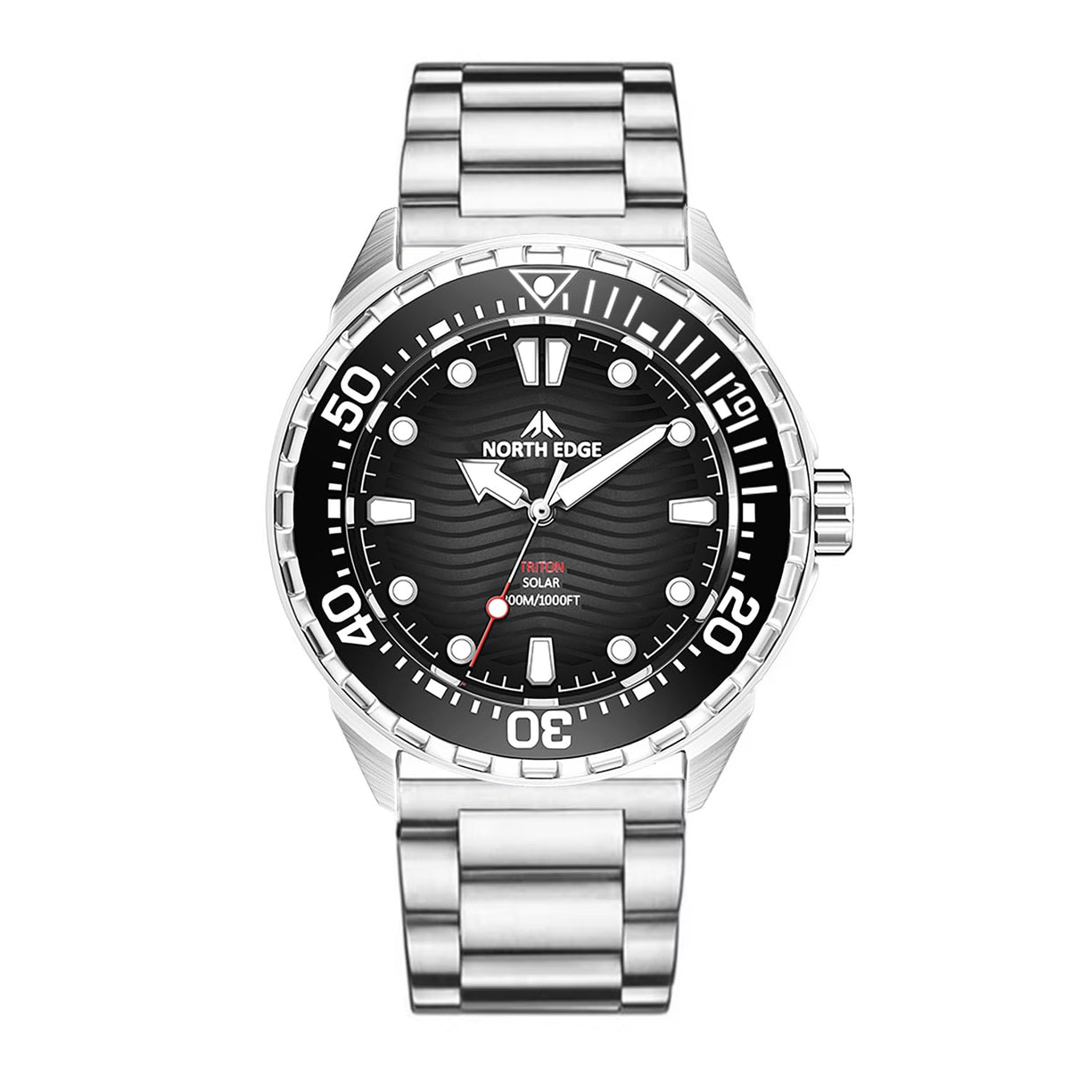 300M Water Resistant Stainless Steel Quartz Analog Watch P54542