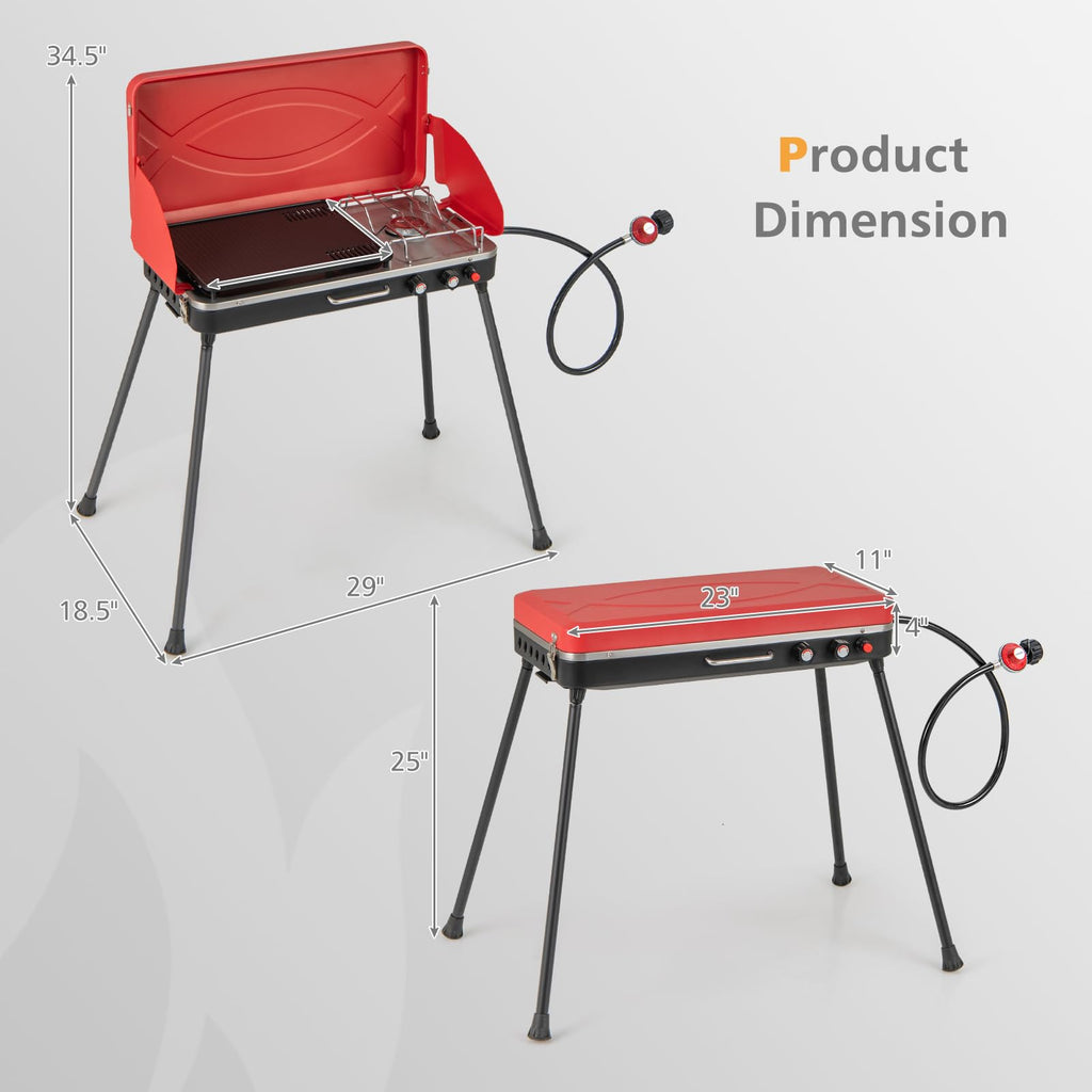 Portable Propane Gas Grill & Stove G882