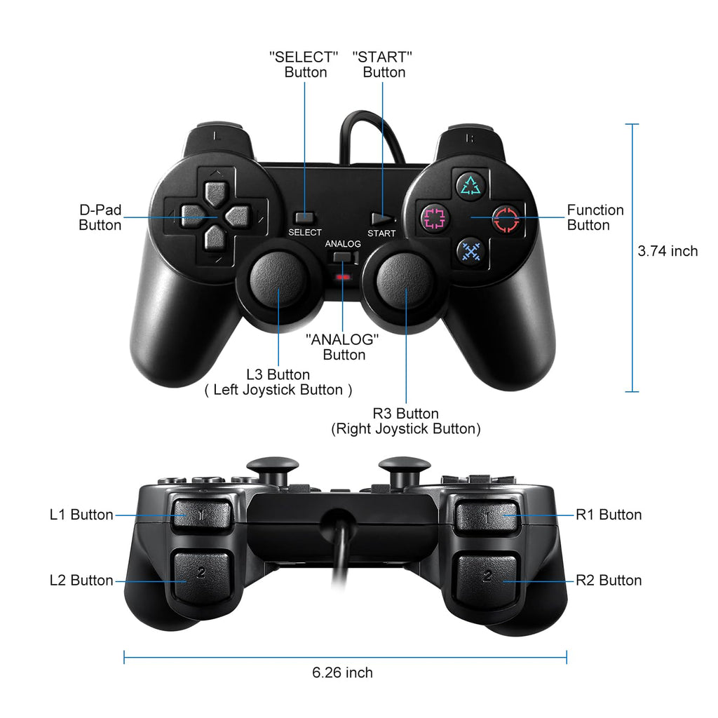 2 Pack Wired Controller Z168