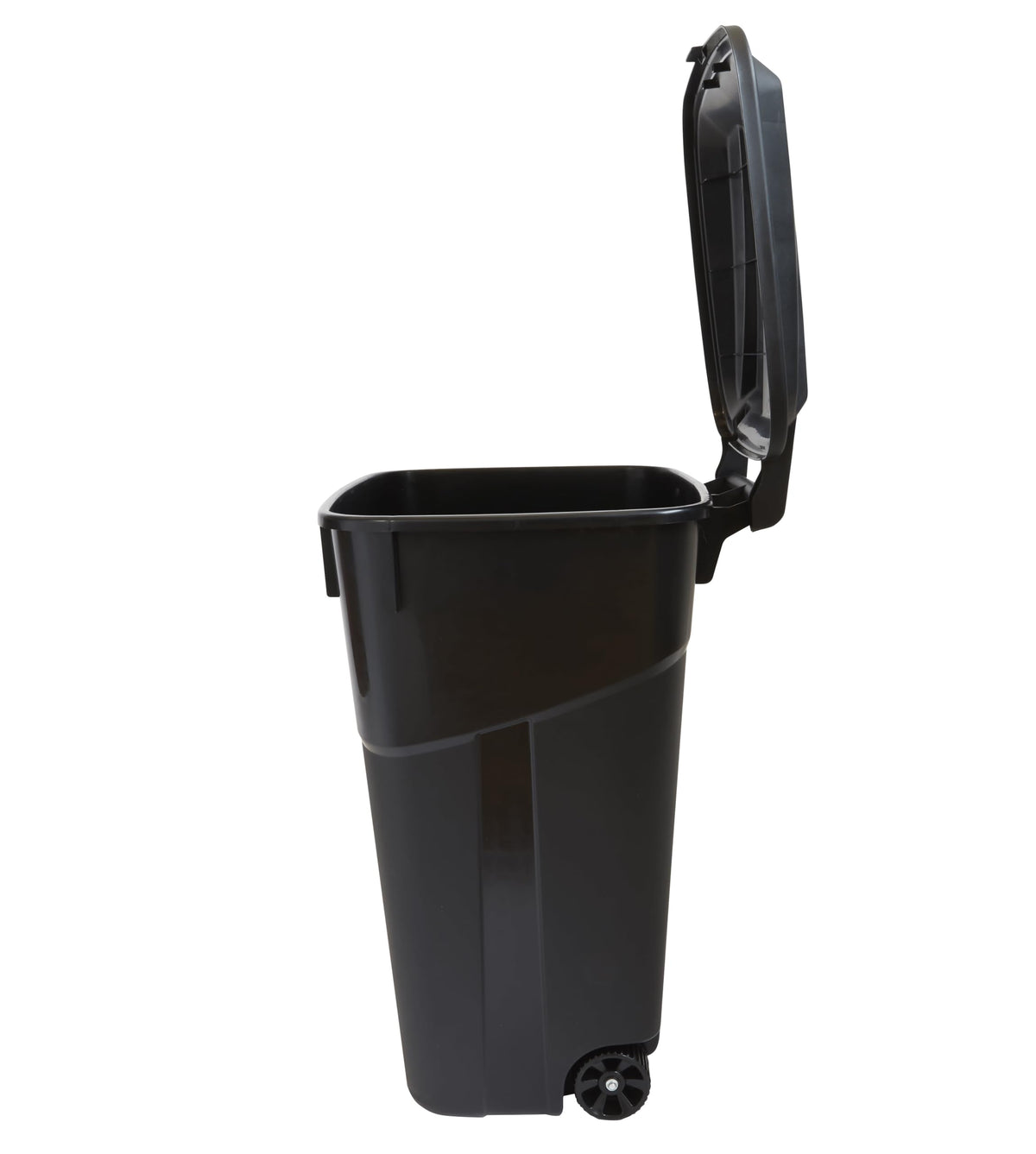 32 Gallon Wheeled Heavy Duty Plastic Garbage Can with Attached Lid G5733