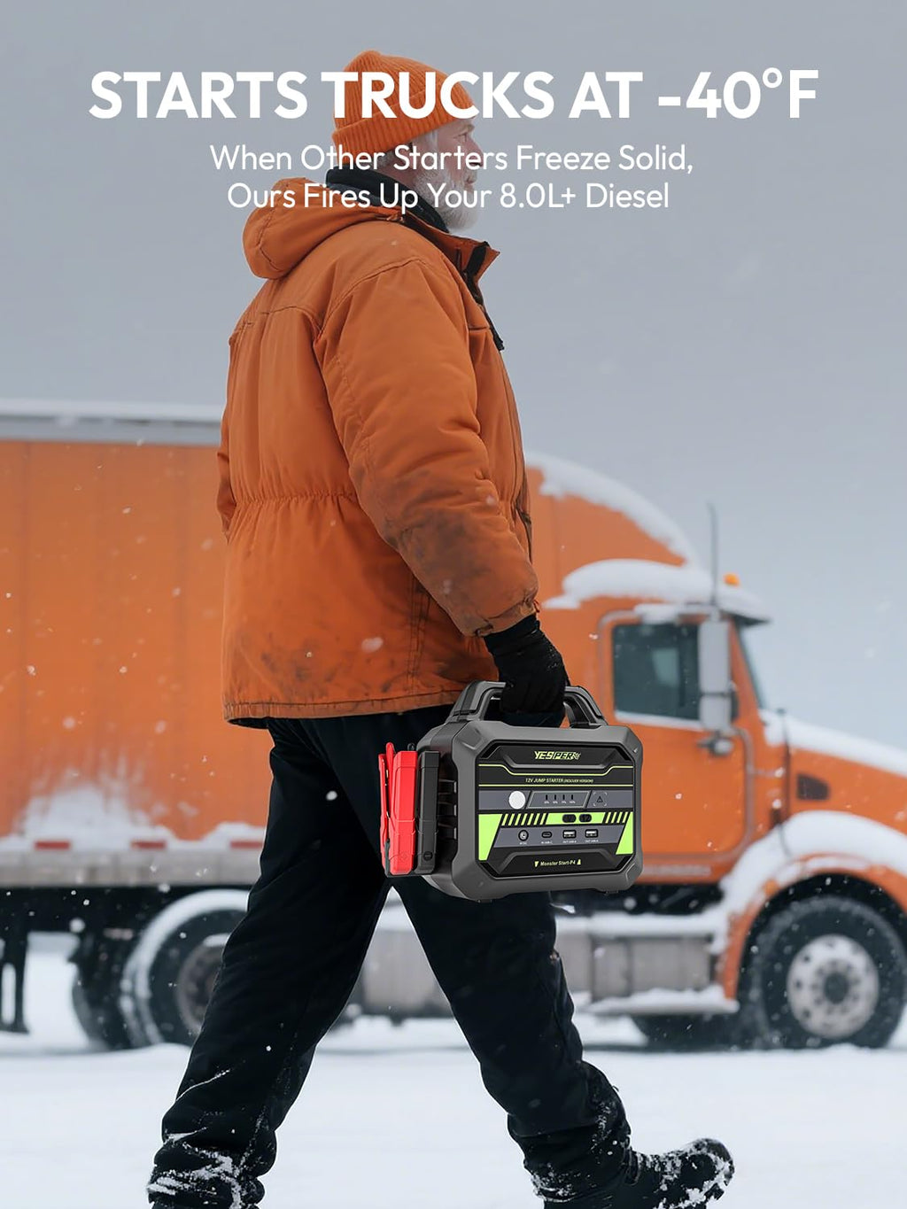 78000mAh Heavy Duty Jump Starter 6000A P499
