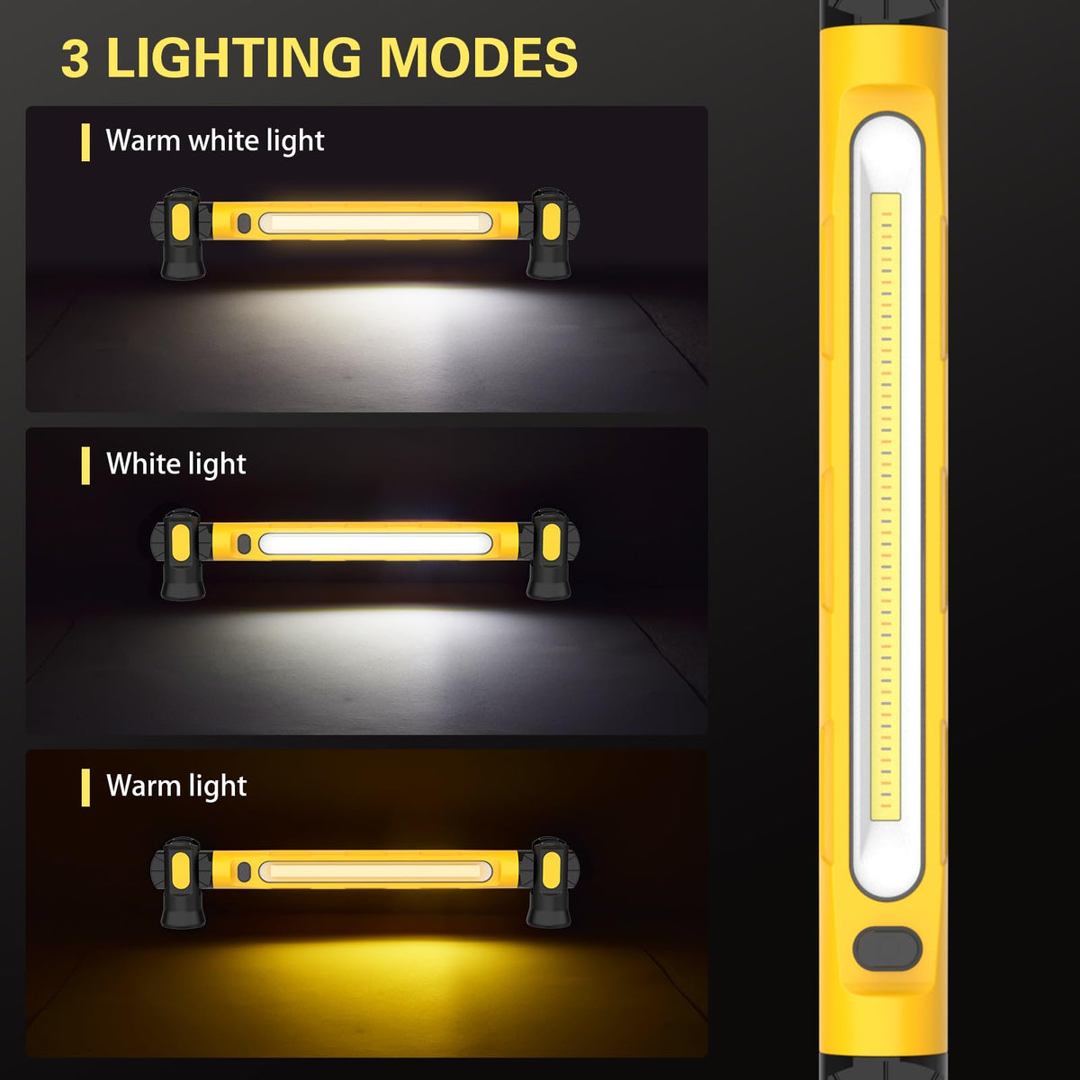 Magnetic Work Light Bar, 6000mAh 3000LM Rechargeable U195852