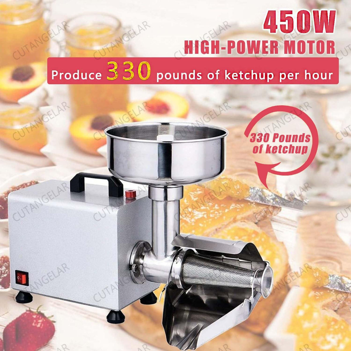 50W Electric Stainless Steel Tomato Strainer L7787