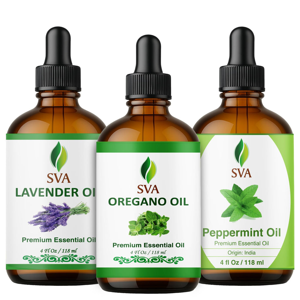 Oregano Aromatic Trio Glass Bottles with Droppers 4 Fl oz V301