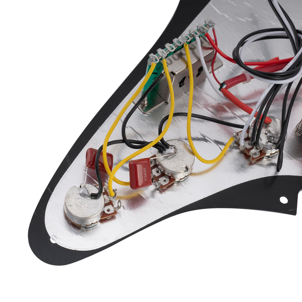 Black Pre-wired HSS Pickguard Set Z643