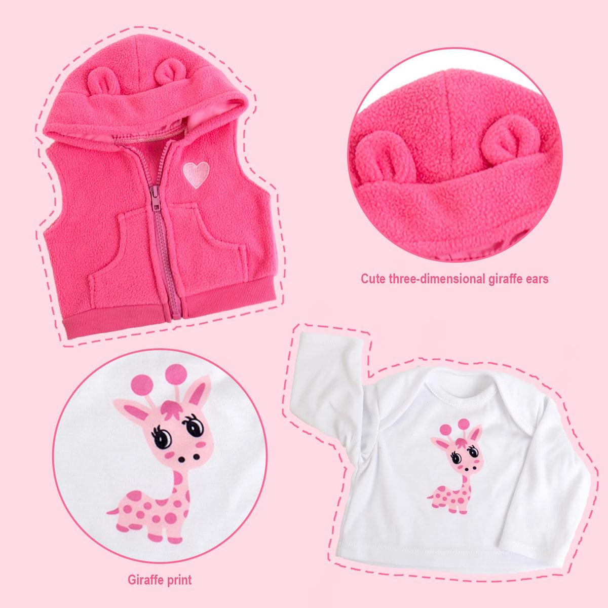 Baby Dolls Clothes for 20-24 inch Newborn Dolls S351