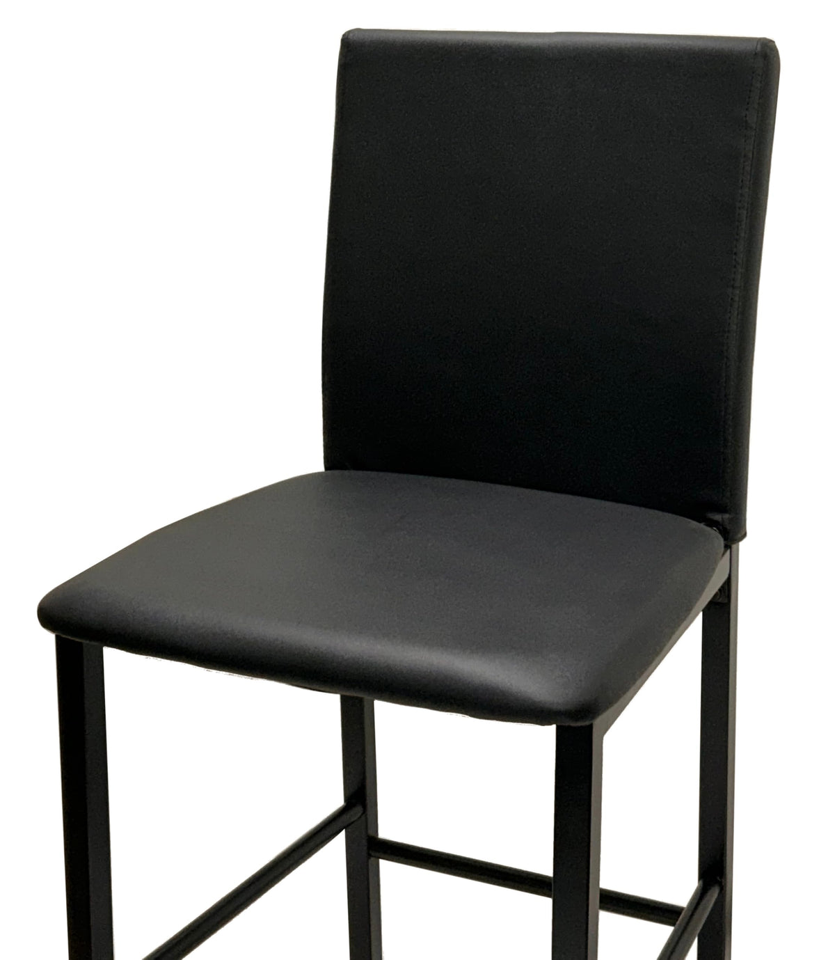Black Faux Leather Barstools Set of 6 I772097