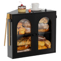 2 Tier Corner Bread Box with Acrylic Door J685