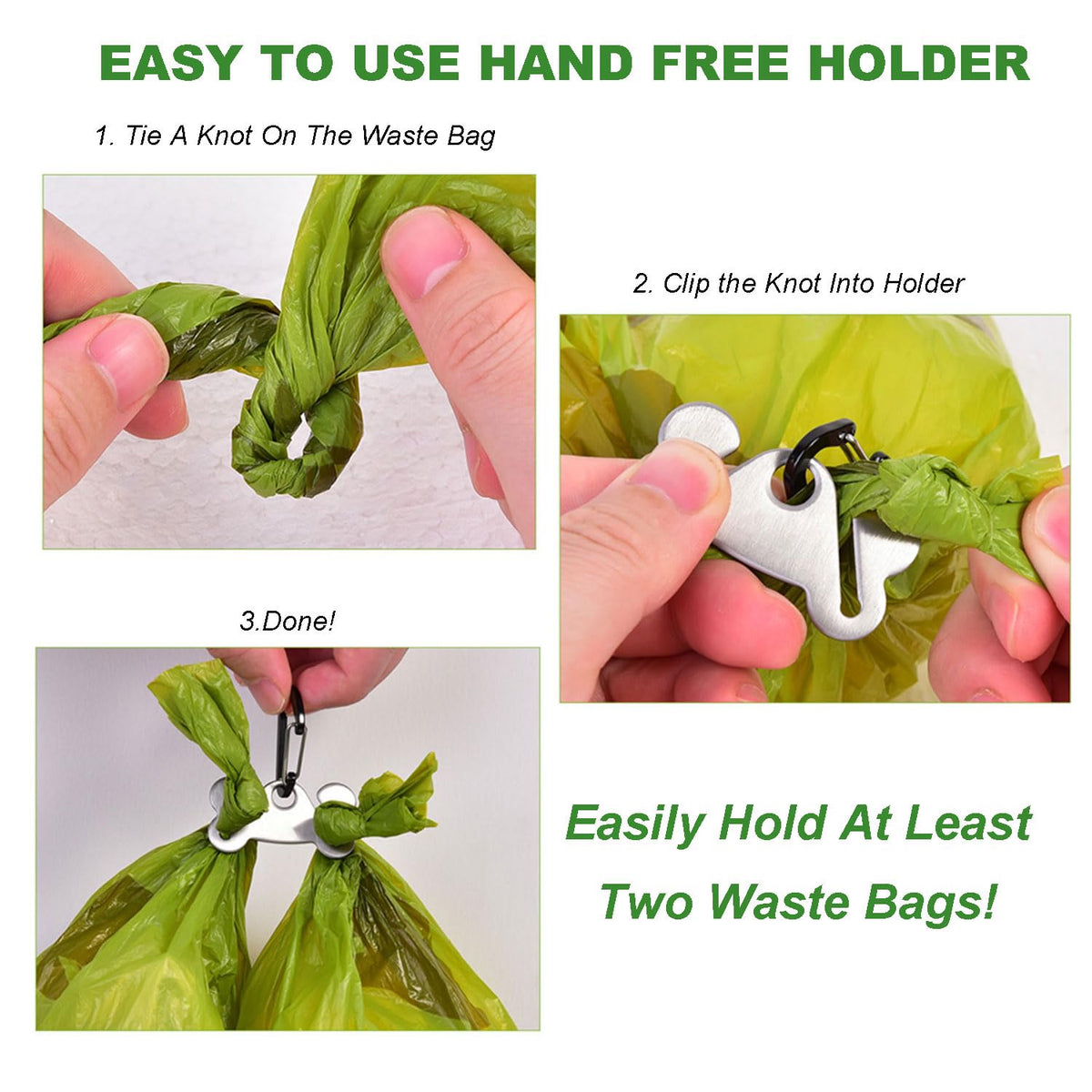 Black Dog Poop Bag Dispenser with Leash Clip T967303