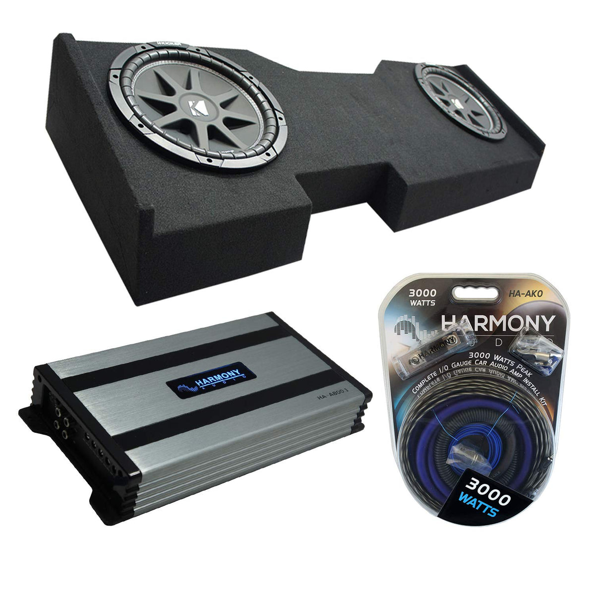 Dual 12" Sub Box with Amp Z3871
