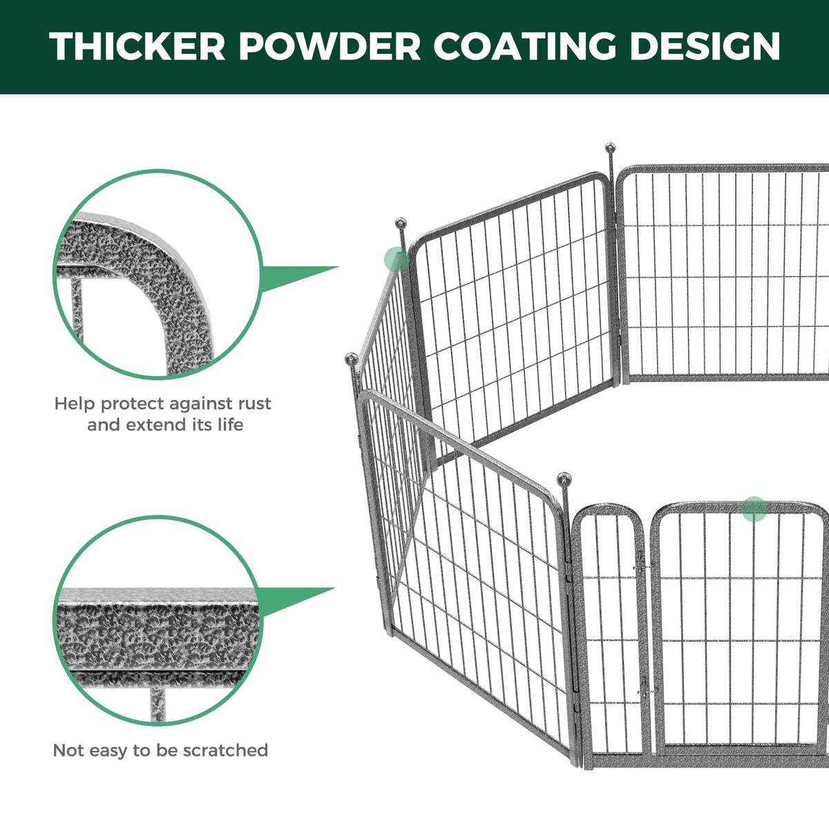 24" H 16 Panels Dog Playpen M800602