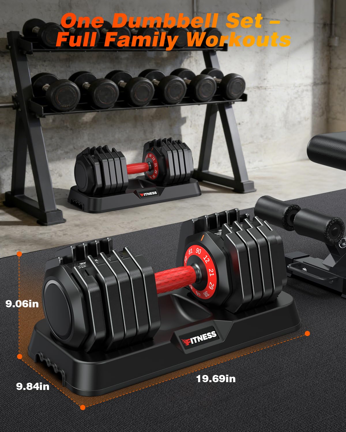 Adjustable Dumbbell Set W409745