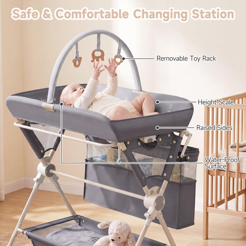 Portable Baby Changing Table with Wheels T20053
