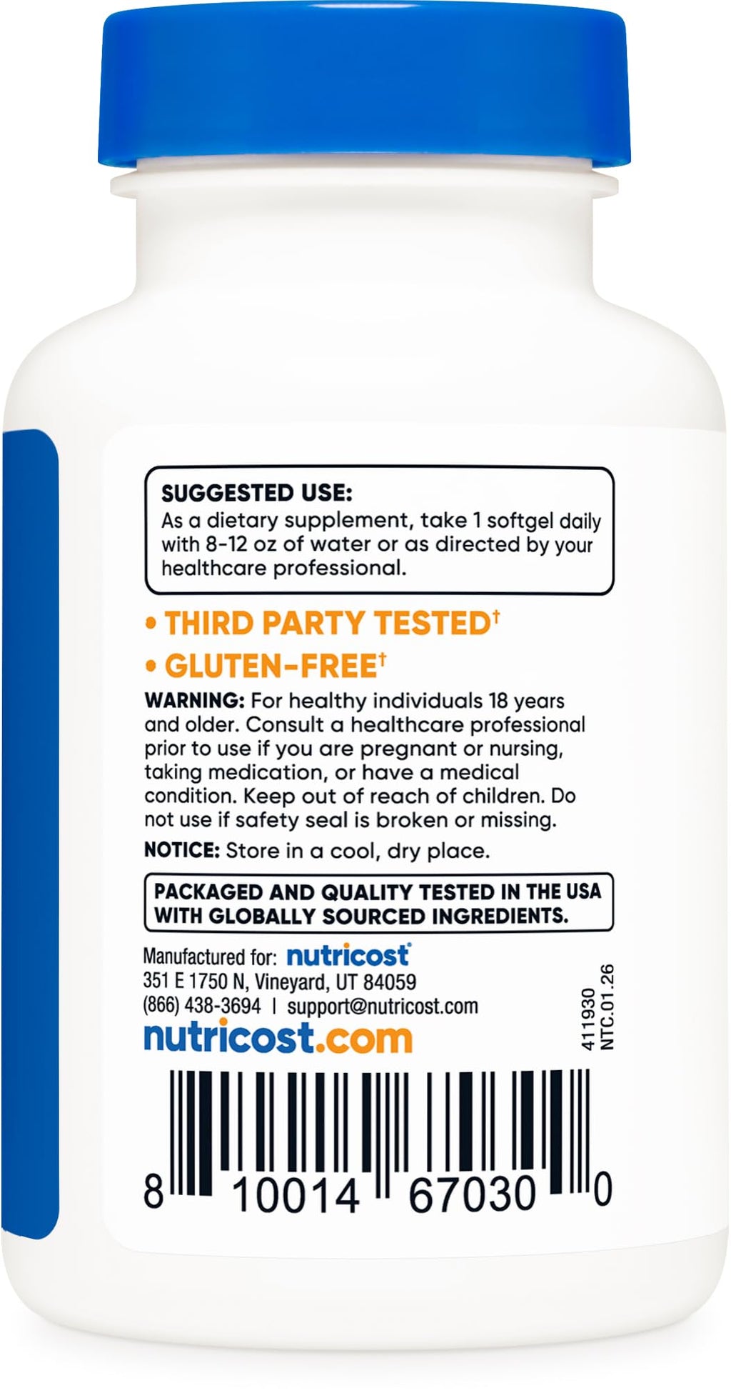 Zeaxanthin with Lutein 20mg 120 Softgels O427