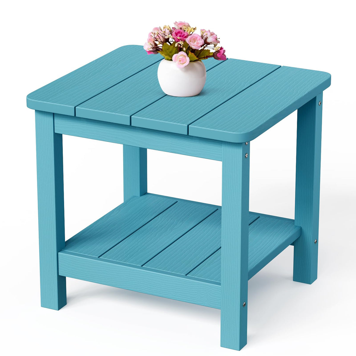 Turquoise Rectangular Outdoor Side Table A453