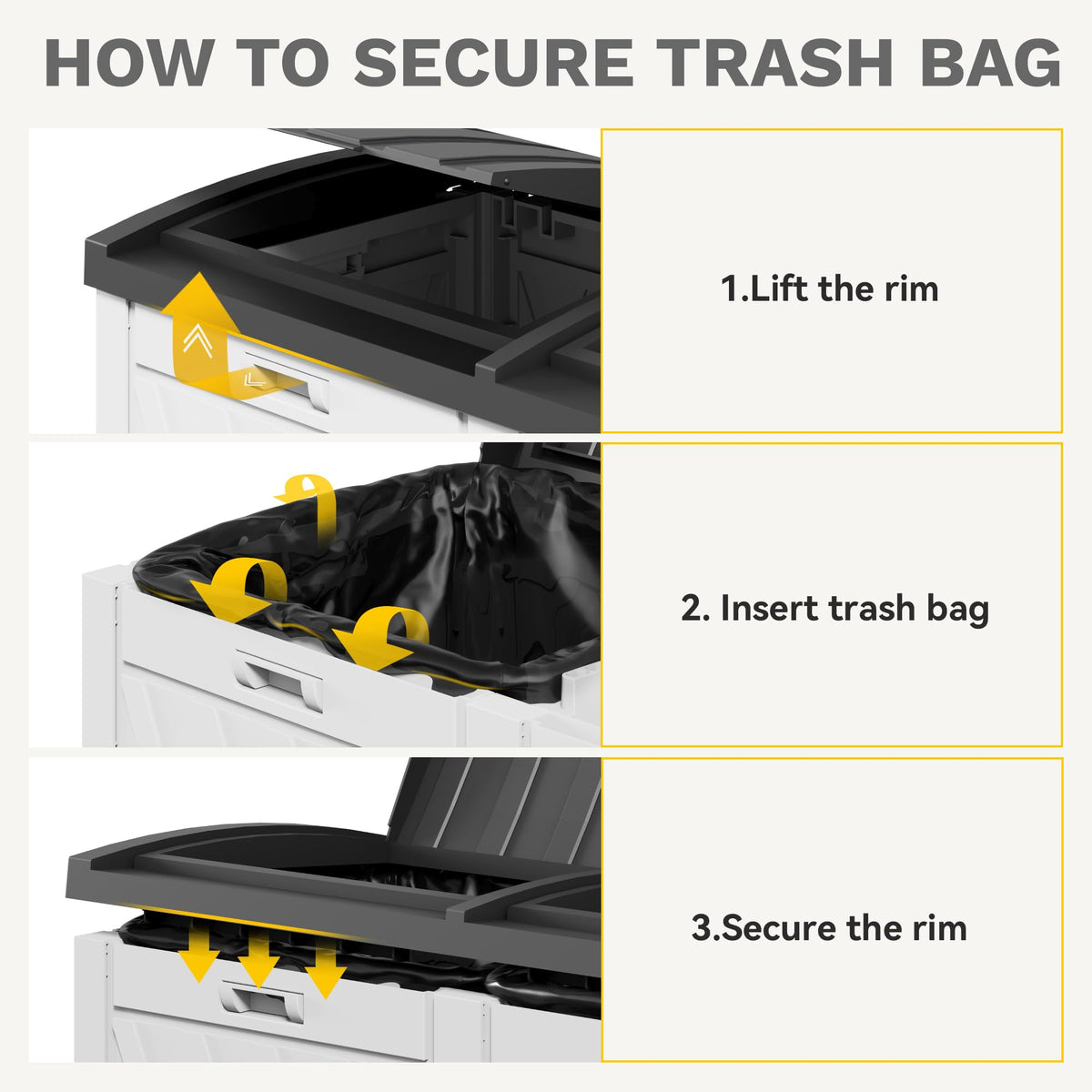72-Gallon Dual Outdoor Trash Can A186