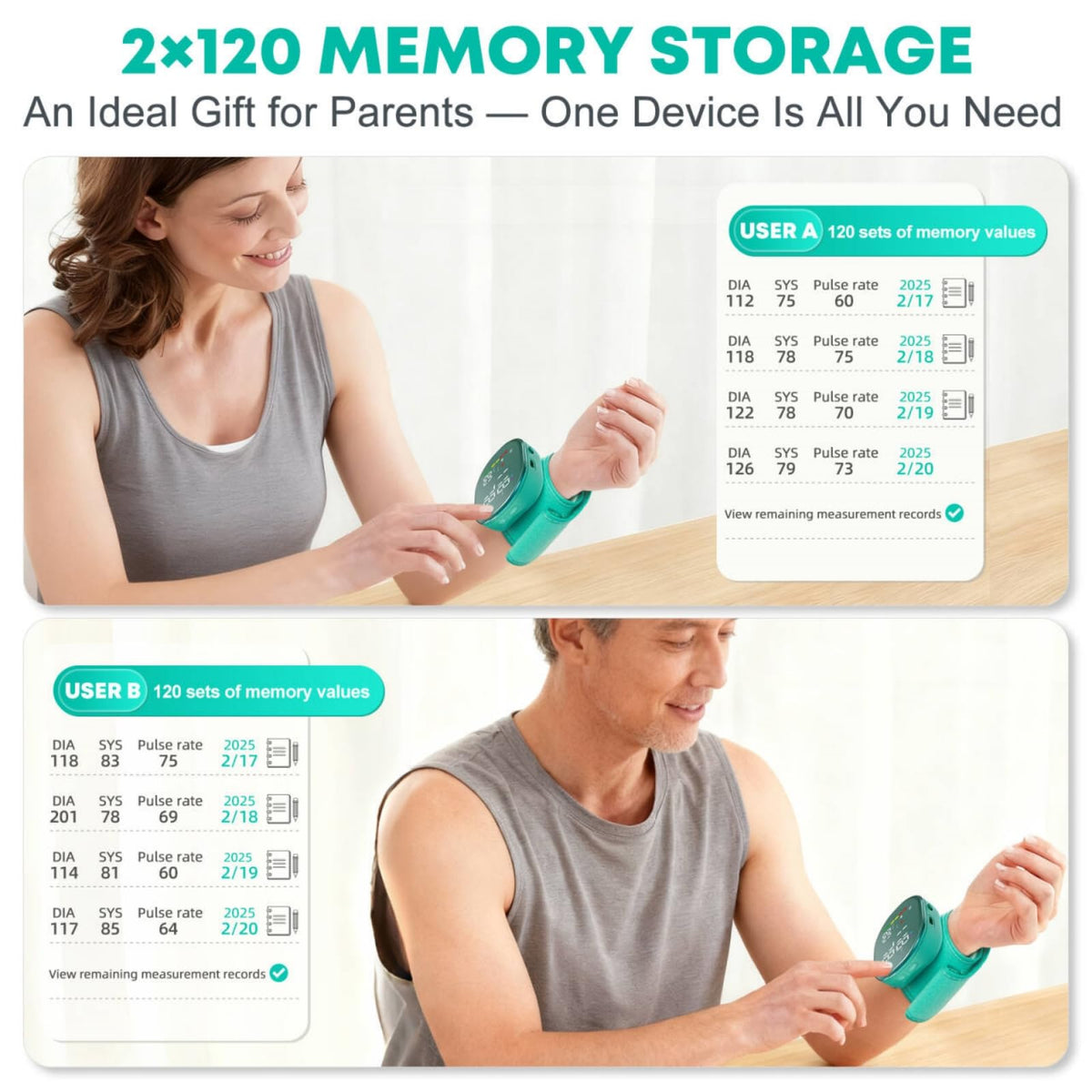 Portable Wrist Blood Pressure Monitor H422542