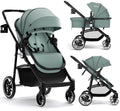 2 in 1 Reversible Bassinet Stroller with Canopy and Storage Basket H26708