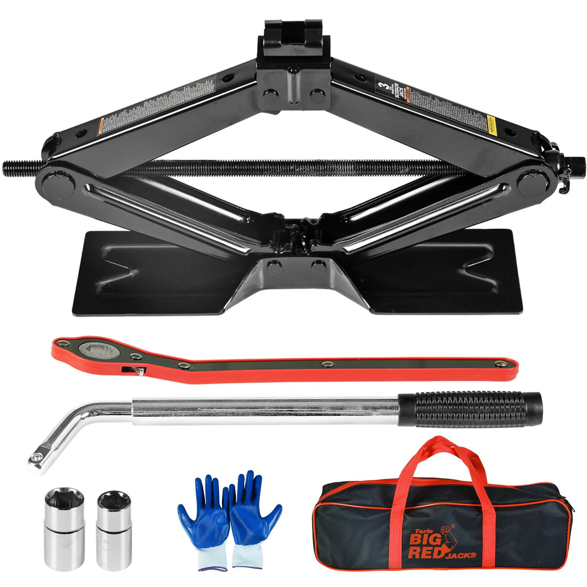 3 Ton Scissor Car Jack with Lug Wrench W69810