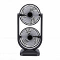 Portable USB Rechargeable 2 in 1 Dual Head Desk Fan E26343