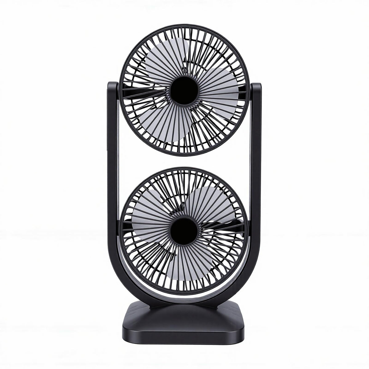 Portable USB Rechargeable 2 in 1 Dual Head Desk Fan E26343