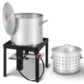 60QT Seafood Boil Pot with Basket and Burner N58277