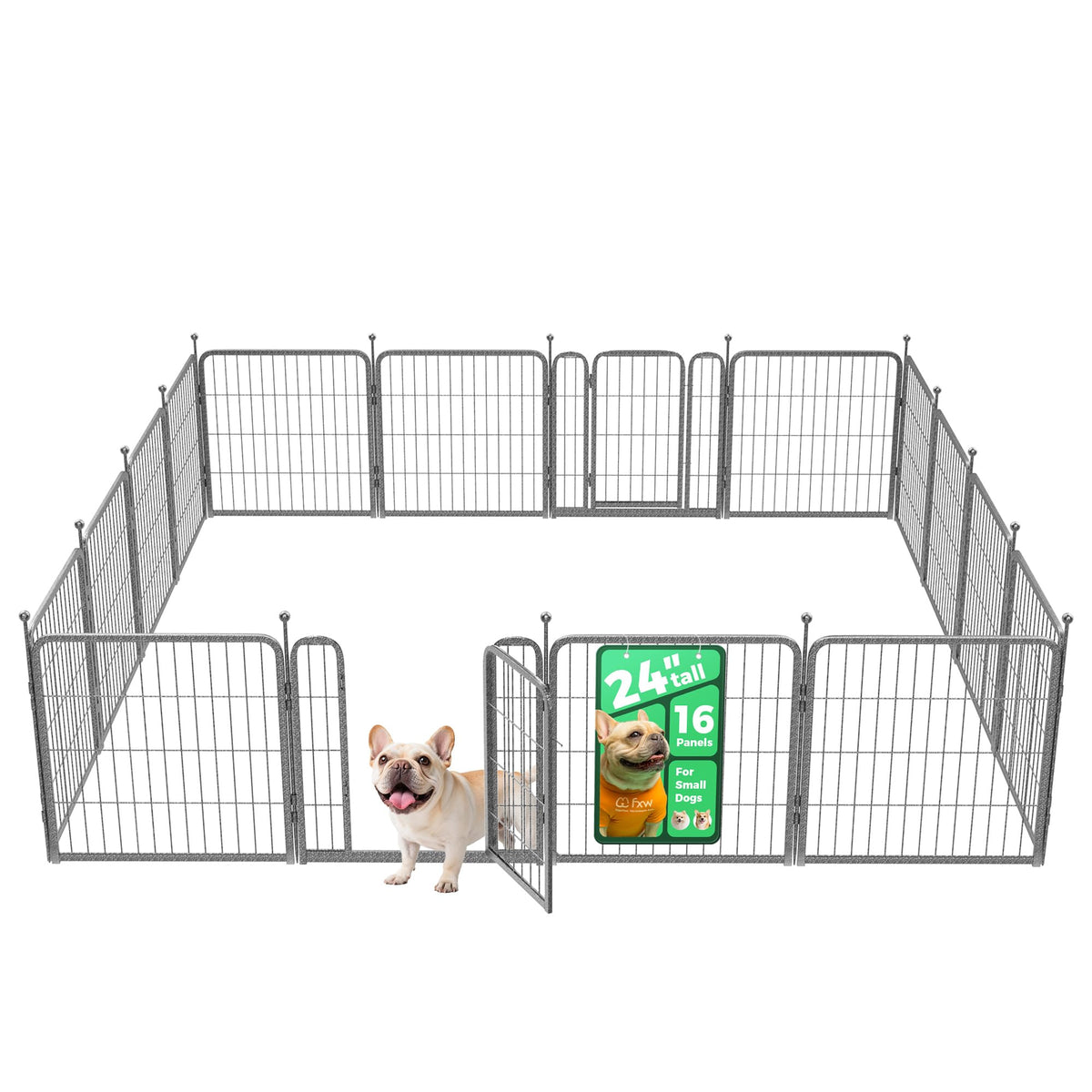 24" H 16 Panels Dog Playpen M800602