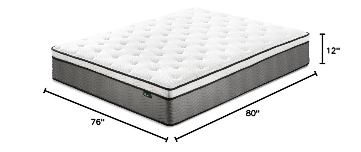 12 Inch King Size Hybrid Mattress B457