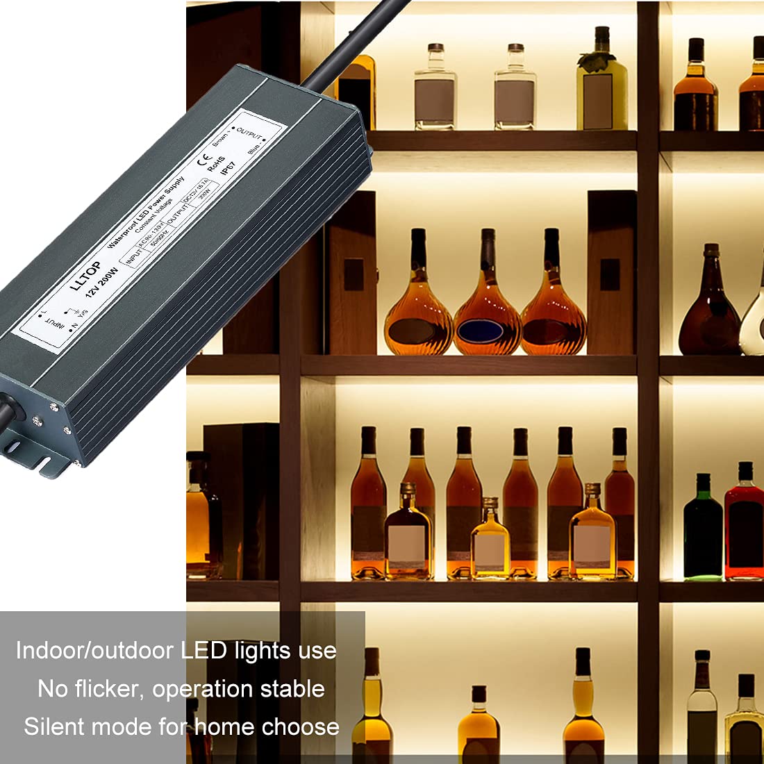 12V DC Waterproof IP67 Power Supply 200W 16.7A S749