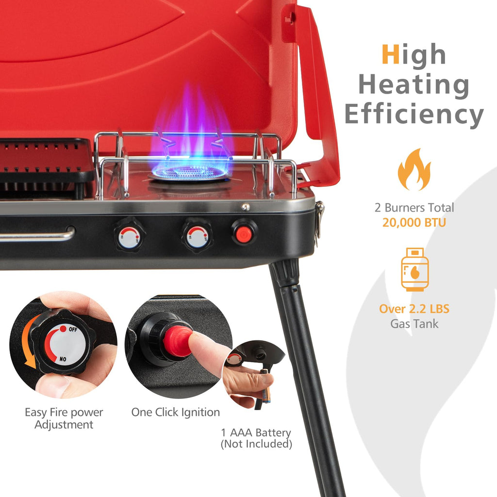 Portable Propane Gas Grill & Stove G882