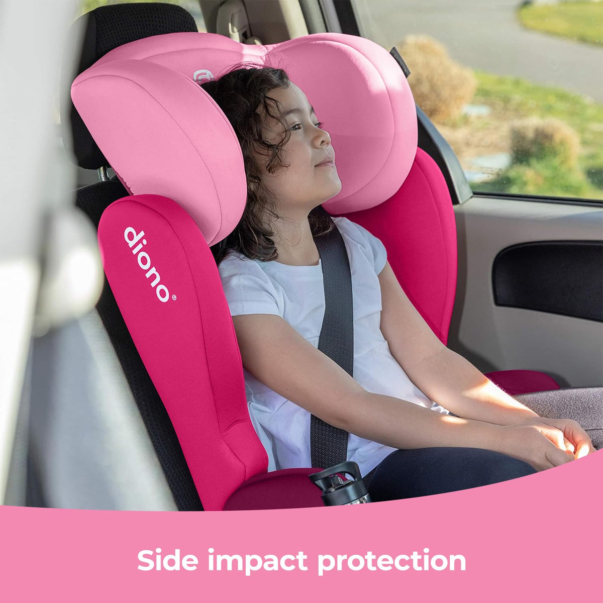 2-in-1 Belt Positioning Booster Seat, Pink B743