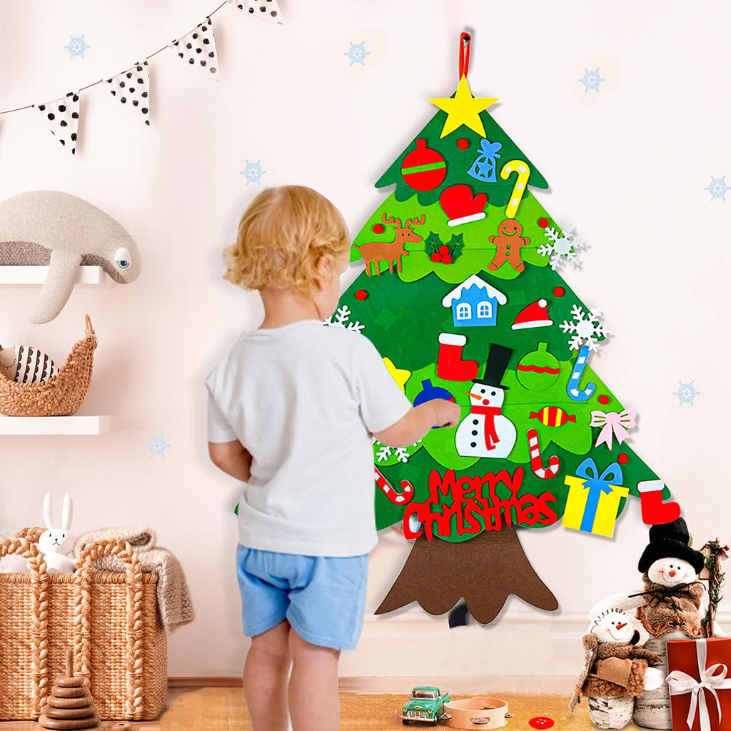 3.15 FT Lighted Felt Christmas Tree G478